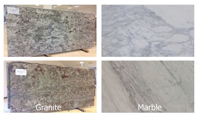 Phân biệt đá hoa cương Granite và Marble